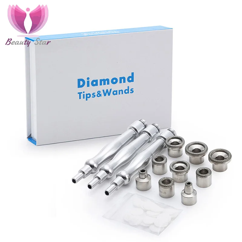 Beauty Star Diamond Microdermabrasion Dermabrasion Replacement Accessories 3 Wands 9 Tips for Facial Peeling Face Skin Care
Beauty Star Diamond Microdermabrasion Dermabrasion Replacement Accessories 3 Wands 9 Tips for Facial Peeling Face Skin Care