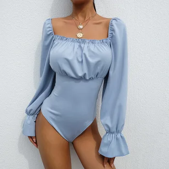 Solid Square Neck Long Sleeve Bodysuit Women Autumn Winter Sexy Bodycon Bodysuits 2019 Womens Princess One Piece Body Femme
Solid Square Neck Long Sleeve Bodysuit Women Autumn Winter Sexy Bodycon Bodysuits 2019 Womens Princess One Piece Body Femme