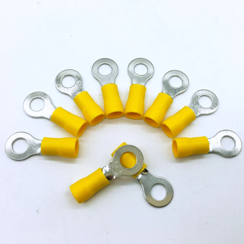 Ring Insulated Terminals RV5.5-8 12-10AWG crimp terminal connector For 48A 4-6mm2
Ring Insulated Terminals RV5.5-8 12-10AWG crimp terminal connector For 48A 4-6mm2