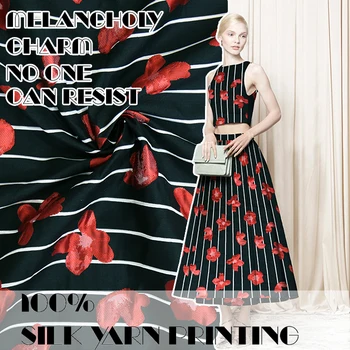 New 165cm wide black and red blossoming flower suits clothing design coat trench coat half skirt cloth fabric
New 165cm wide black and red blossoming flower suits clothing design coat trench coat half skirt cloth fabric