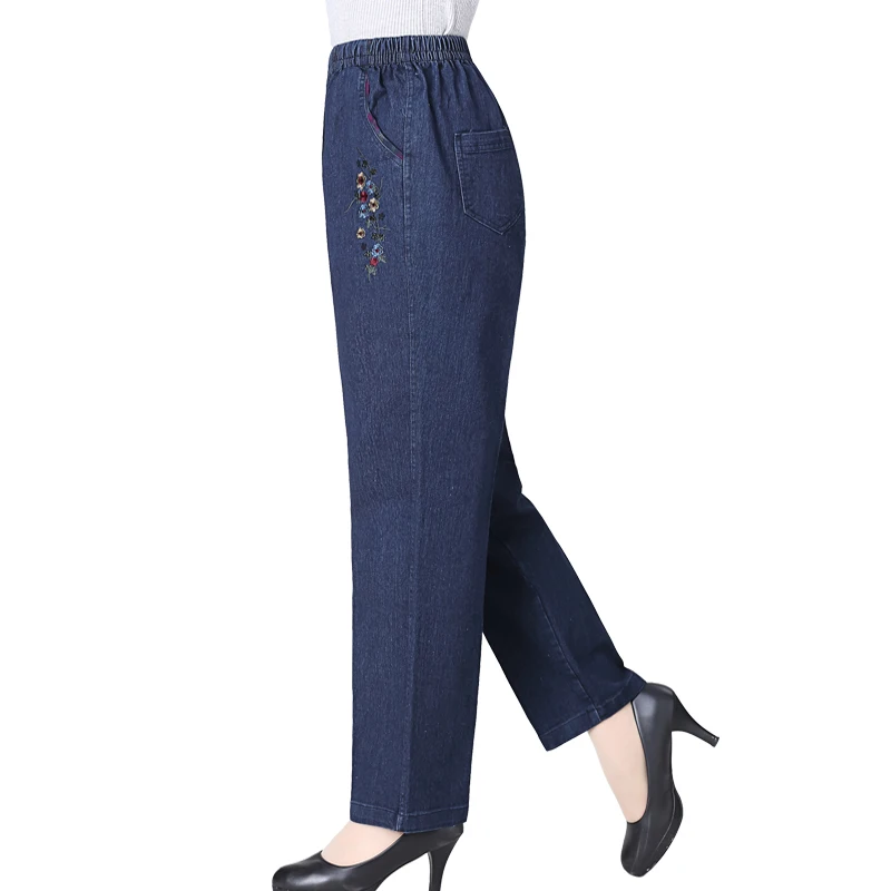 Women Jeans Plus Size Casual High Waist Summer Autumn Pant Slim Floral Embroidery Denim Trousers For Woman Blue 5xl
Women Jeans Plus Size Casual High Waist Summer Autumn Pant Slim Floral Embroidery Denim Trousers For Woman Blue 5xl