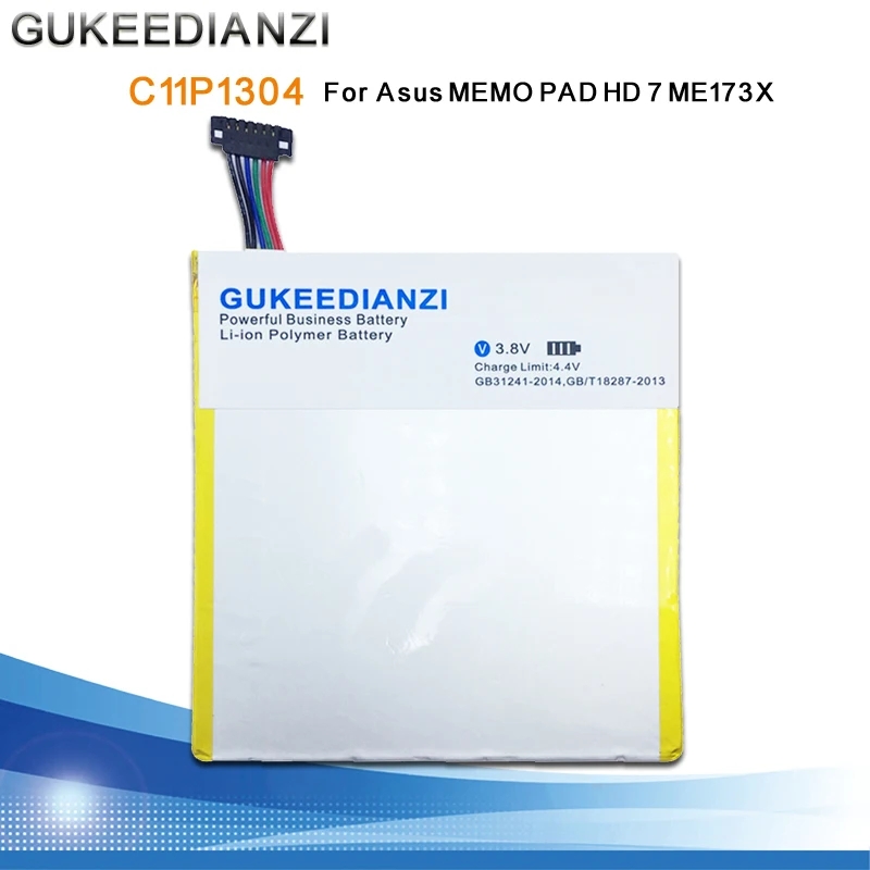 

GUKEEDIANZI 3950mAh C11P1304 Replacement Tablets Battery For Asus MEMO PAD HD 7 ME173X HD7 ME173 K00B Lithium Polymer Batteries