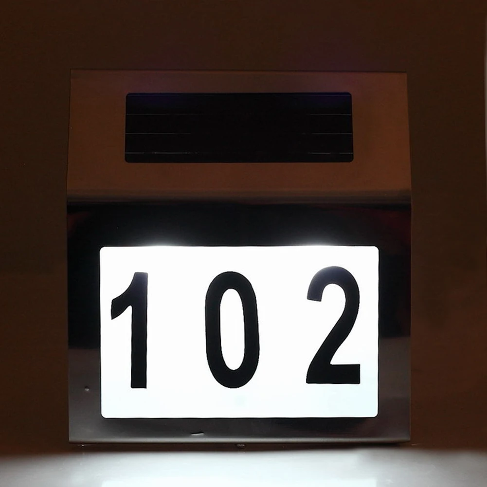 Outdoor Lighting Doorplate Solar Lamp Waterproof IP44 Led solar light of Outdoor House Number Solar Apartment Number Light
Outdoor Lighting Doorplate Solar Lamp Waterproof IP44 Led solar light of Outdoor House Number Solar Apartment Number Light