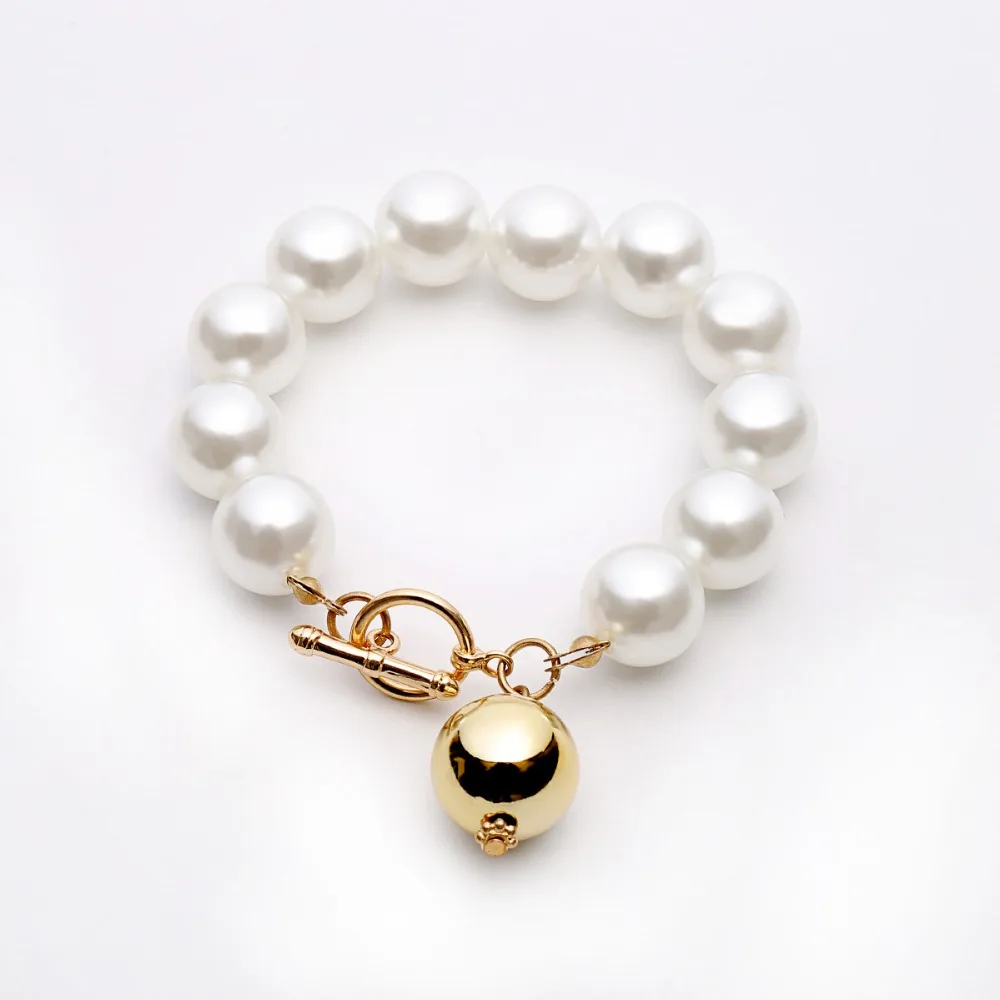 Charming Gold Silver BraceletsRound Simulated Pearl Design Chain Bracelet For Women Jewelry
Charming Gold Silver BraceletsRound Simulated Pearl Design Chain Bracelet For Women Jewelry