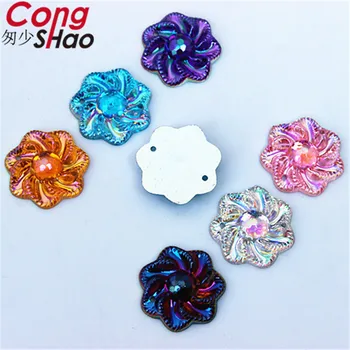 Cong Shao 100PCS 20mm AB Color Flowers Acrylic Rhinestone Crystal Stones For Clothing Craft Button DIY Sewing 2 Hole CS549
Cong Shao 100PCS 20mm AB Color Flowers Acrylic Rhinestone Crystal Stones For Clothing Craft Button DIY Sewing 2 Hole CS549