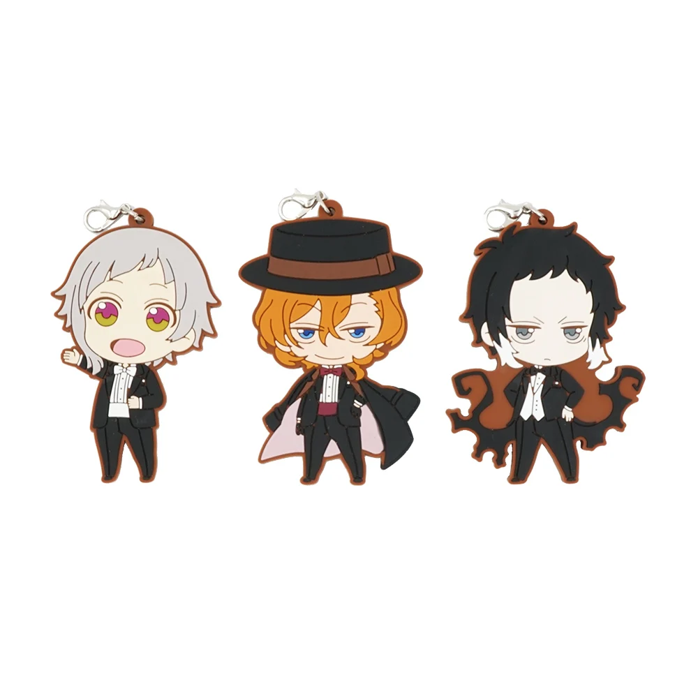 Bungo бродячие собаки аниме Nakajima Atsushi накахара чуя Akutagawa Ryunosuke резиновый