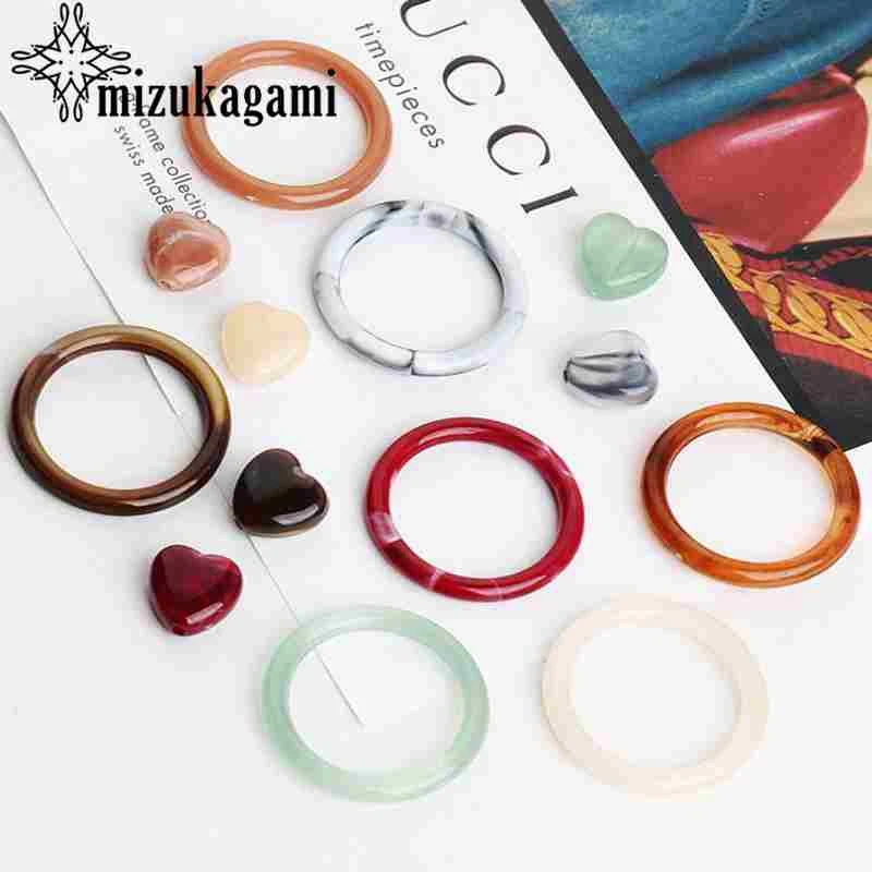 Acetic Acid Resin Heart Circle Ring Charms 10pcs/lot DIY Fashion Drop Tassel Earrings Making Accessories
Acetic Acid Resin Heart Circle Ring Charms 10pcs/lot DIY Fashion Drop Tassel Earrings Making Accessories