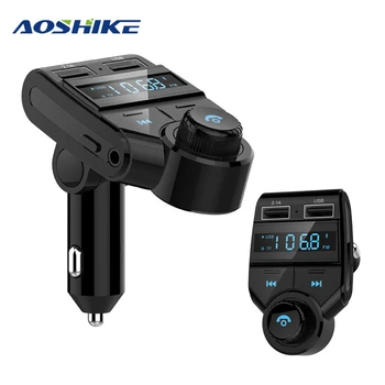 AOSHIKE FM Transmitter MP3 Player Bluetooth Car Kit Modulator with 2.1A USB Car Charger Support TF Card and U-disk AUX OUT
AOSHIKE FM Transmitter MP3 Player Bluetooth Car Kit Modulator with 2.1A USB Car Charger Support TF Card and U-disk AUX OUT