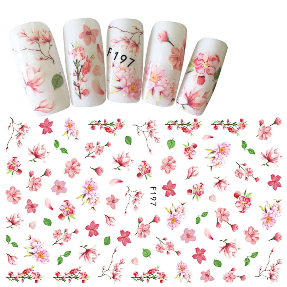 Hot Fashion 1 Sheet Light Color Flower Pattern Sticker Nail Art Decoration Cherry Blossoms Tips Nail DIY 3D Nail Decals BEF197
Hot Fashion 1 Sheet Light Color Flower Pattern Sticker Nail Art Decoration Cherry Blossoms Tips Nail DIY 3D Nail Decals BEF197