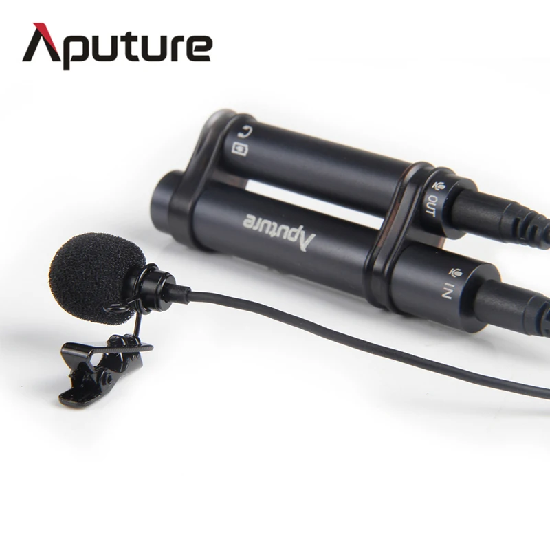 Профессиональный всенаправленный петличный микрофон Aputure A.lav используемый с