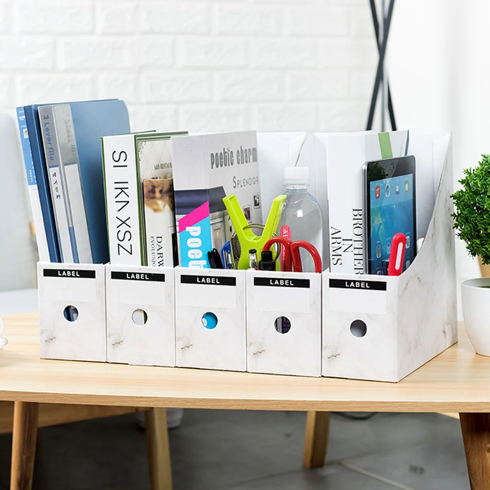 Diy Desk Bookend 4 Divider Personal Storage Rack Detachable File