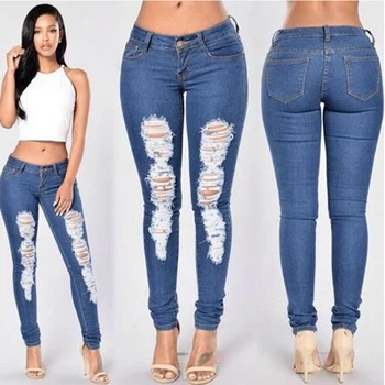 2017 Fashion Newest Hole Jeans Woman White Ripped Pencil Pants Mid Waist Casual Slim Long Denim Pants Female Boyfriend Jeans z15
2017 Fashion Newest Hole Jeans Woman White Ripped Pencil Pants Mid Waist Casual Slim Long Denim Pants Female Boyfriend Jeans z15