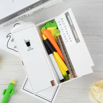 Multifunctional Pencil Box Large Capacity Pencil Cases With Mirror Calculator Creative Cylindrical Pen Holder Kid Stationery
Multifunctional Pencil Box Large Capacity Pencil Cases With Mirror Calculator Creative Cylindrical Pen Holder Kid Stationery