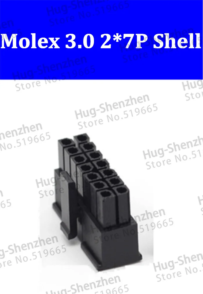 5557 оптовая продажа 200 шт. Molex 3,0 мм 2*7p 14Pin 43025-1400 Штекерный разъем питания корпус 3,0 мм пластиковый корпус
5557 оптовая продажа 200 шт. Molex 3,0 мм 2*7p 14Pin 43025-1400 Штекерный разъем питания корпус 3,0 мм пластиковый корпус