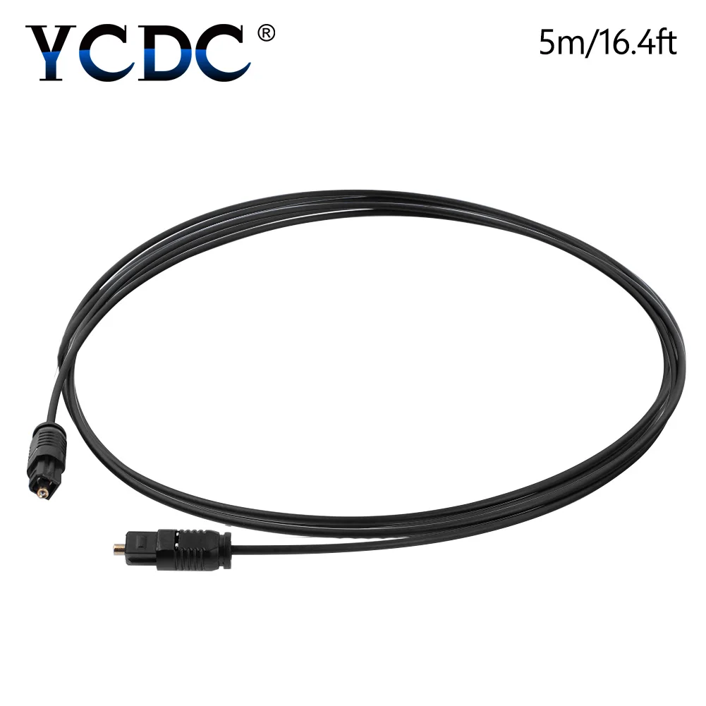 YCDC 1m 1.5m 2m 3m 5m 10m SPDIF Cable OD2.2 Digital Optical Fibre Audio Lead Toslink For Surround Sound
YCDC 1m 1.5m 2m 3m 5m 10m SPDIF Cable OD2.2 Digital Optical Fibre Audio Lead Toslink For Surround Sound