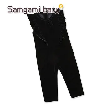 SAMGAMI BABY Kids Spring Autumn Ruffle Velvet Pants Romper Jumpsuit Outfits Girls Clothes Solid Color Overalls black Trousers
SAMGAMI BABY Kids Spring Autumn Ruffle Velvet Pants Romper Jumpsuit Outfits Girls Clothes Solid Color Overalls black Trousers