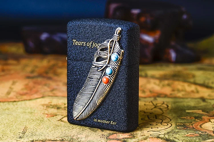 Windproof lighter wholesale Zorro lighter Turquoise feathers custom lighter kerosene lighter
Windproof lighter wholesale Zorro lighter Turquoise feathers custom lighter kerosene lighter