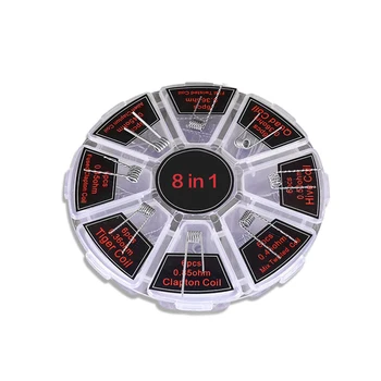 8 in 1 10pcs 48pcs Ni80 Kanthal A1 Twisted Clapton Alien Hive Quad Tiger Fused Clapton Heating wire Resistance rda coil
8 in 1 10pcs 48pcs Ni80 Kanthal A1 Twisted Clapton Alien Hive Quad Tiger Fused Clapton Heating wire Resistance rda coil