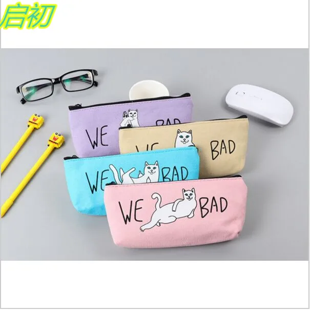 Cartoon Bad Cat Middle Finger Cat Kawaii Face Canvas Pencil Case Stationery Storage Organizer Bag School Office Supply Escolar
Cartoon Bad Cat Middle Finger Cat Kawaii Face Canvas Pencil Case Stationery Storage Organizer Bag School Office Supply Escolar