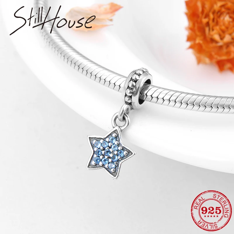 High quality 925 Sterling Silver Blue star sparkling CZ Fine Charms Pendants Fit Original Pandora Charm Bracelet Jewelry making
High quality 925 Sterling Silver Blue star sparkling CZ Fine Charms Pendants Fit Original Pandora Charm Bracelet Jewelry making