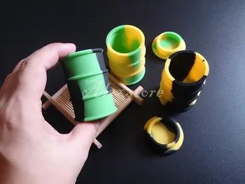 30pcs silicone oil barrel container jars dab wax vaporizer oil rubber drum shape container 26ml large food grade silicon DHL
30pcs silicone oil barrel container jars dab wax vaporizer oil rubber drum shape container 26ml large food grade silicon DHL