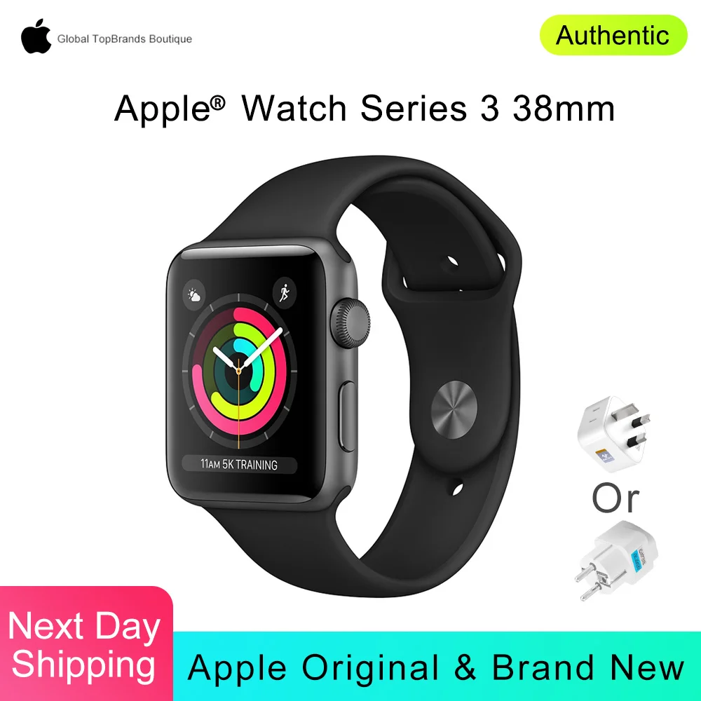 Apple Watch Series 3 38/42mm Sport Smart Watch GPS Heart Rate Sensor Bluetooth Music Swimproof IOS for Smartphone
Apple Watch Series 3 38/42mm Sport Smart Watch GPS Heart Rate Sensor Bluetooth Music Swimproof IOS for Smartphone