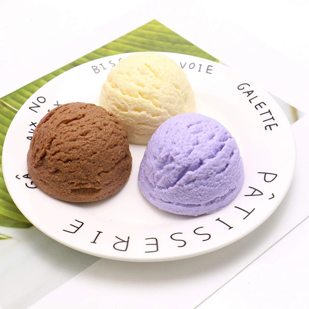 3pcs Artificial Ice Cream Balls Realistic Simulation Food Desserts Fake Ice Cream Model Shops Decoration Photo Props
3pcs Artificial Ice Cream Balls Realistic Simulation Food Desserts Fake Ice Cream Model Shops Decoration Photo Props