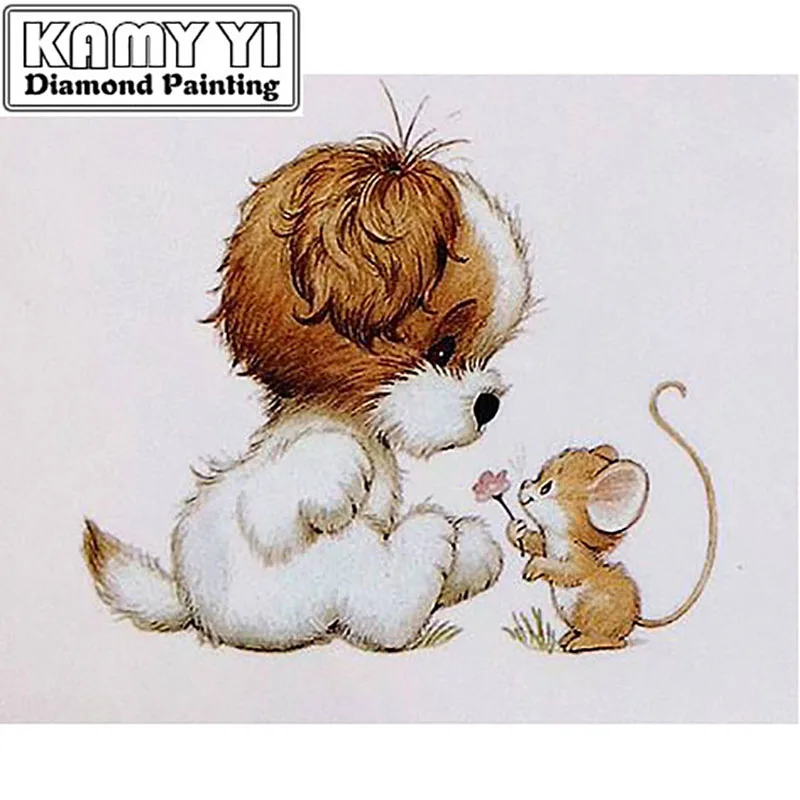 Full Round 5D diamond painting DIY diamond embroidery Lovely mouse and puppy Cross Stitch Rhinestone mosaic home decoration
Full Round 5D diamond painting DIY diamond embroidery Lovely mouse and puppy Cross Stitch Rhinestone mosaic home decoration
