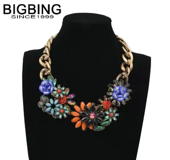 BIGBING Fashion jewelry crystal flower Exaggeration pendant necklace fashion necklace fashion jewelry for sale X002
BIGBING Fashion jewelry crystal flower Exaggeration pendant necklace fashion necklace fashion jewelry for sale X002