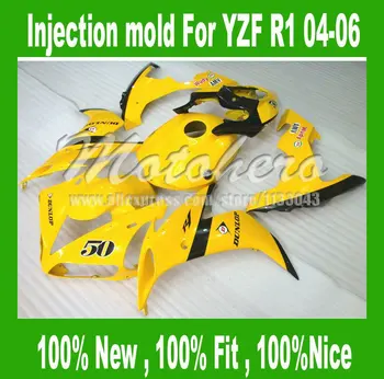 Injection fairings for Yamaha YZF R1 2004 2006 YZFR1 YZF 1000 R1 04 2005 06 YZF-R1 fairing kits Yellow #OW33P81
Injection fairings for Yamaha YZF R1 2004 2006 YZFR1 YZF 1000 R1 04 2005 06 YZF-R1 fairing kits Yellow #OW33P81