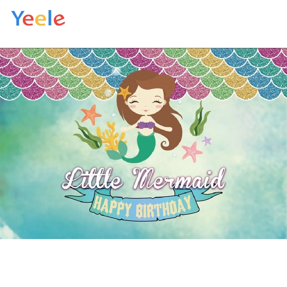 Yeele Cartoon Mermaid Baby Girl Children Birthday Party Photography Backdrop Custom Photographic Background For Photo Studio
Yeele Cartoon Mermaid Baby Girl Children Birthday Party Photography Backdrop Custom Photographic Background For Photo Studio