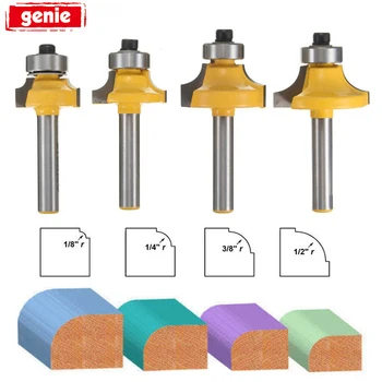 4pcs Round Corner Engraving Trimmer Wood Router Bit Set Trim Woodworking Milling Cutter Wood Power Tool
4pcs Round Corner Engraving Trimmer Wood Router Bit Set Trim Woodworking Milling Cutter Wood Power Tool