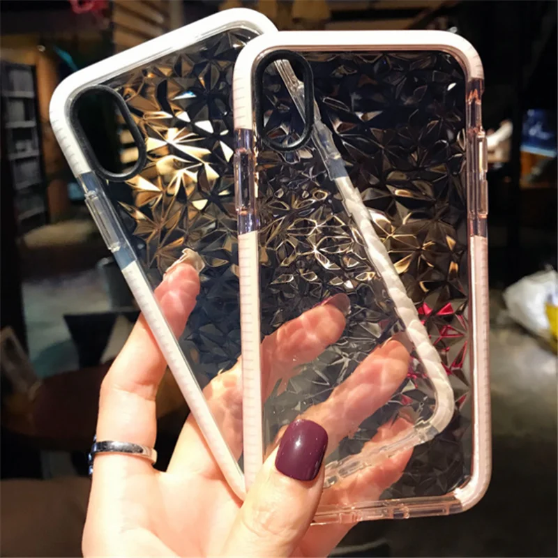 UVR Diamond Pattern Phone Case For iphone X 6s 7 8 PLUS Color Border Transparent Back Cover Mobile Phone Cases Fundas Carcasas#
UVR Diamond Pattern Phone Case For iphone X 6s 7 8 PLUS Color Border Transparent Back Cover Mobile Phone Cases Fundas Carcasas#