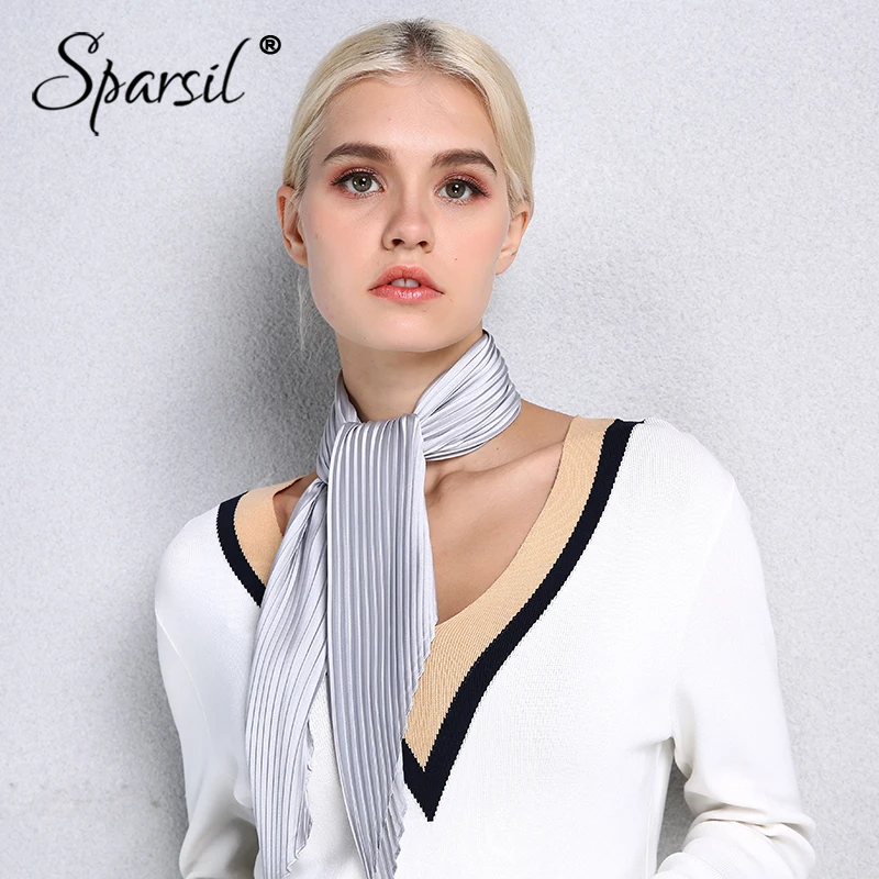 Sparsil New Women Stain Silk Square Scarves Solid Fold Small Wrap Head Neck Hair Tie Band Neckerchief Professional Ring Scarf
Sparsil New Women Stain Silk Square Scarves Solid Fold Small Wrap Head Neck Hair Tie Band Neckerchief Professional Ring Scarf