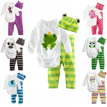 3pcs Newborn Cute Minions Baby Boy Girls Kids Clothes Sets Romper Bodysuit Jumpsuit Cap Top Pants Hat Clothing Set 6 12 18 24 M
3pcs Newborn Cute Minions Baby Boy Girls Kids Clothes Sets Romper Bodysuit Jumpsuit Cap Top Pants Hat Clothing Set 6 12 18 24 M