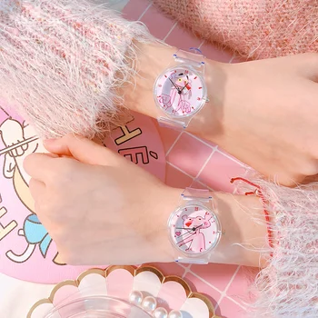 2019 Top Brand Transparent Pink Panther Women Bracelet Watches Fashion Women Dress Wristwatch Ladies Sport Watch zegarek damski
2019 Top Brand Transparent Pink Panther Women Bracelet Watches Fashion Women Dress Wristwatch Ladies Sport Watch zegarek damski