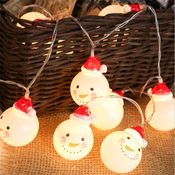 

1M 10Led snowman fairy string lights santa Led Christmas light home garden indoor party wedding Christmas decoration light