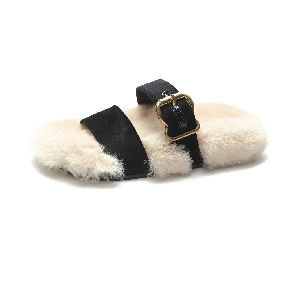 Designer Winter Slippers Home Fur Slippers Women Buckle Soft Plush Fur Sandals Fur Flip Flops Modis Mules Pantoufle Femme
Designer Winter Slippers Home Fur Slippers Women Buckle Soft Plush Fur Sandals Fur Flip Flops Modis Mules Pantoufle Femme