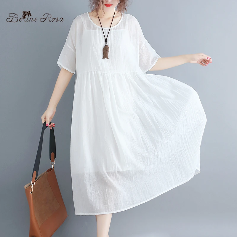BelineRosa 2019 Women's White Angel Style Dresses Casual 2 Pcs Pure White Color Large Size Dresses WomenAWJ00004
BelineRosa 2019 Women's White Angel Style Dresses Casual 2 Pcs Pure White Color Large Size Dresses WomenAWJ00004