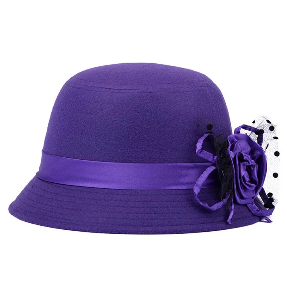 Fashion Vintage Women Fedora Hat Imitation Woolen Flower Autumn Winter Keep Warm Bucket Cap Elegant Ladies Bowler Hats SSA-19ING
Fashion Vintage Women Fedora Hat Imitation Woolen Flower Autumn Winter Keep Warm Bucket Cap Elegant Ladies Bowler Hats SSA-19ING