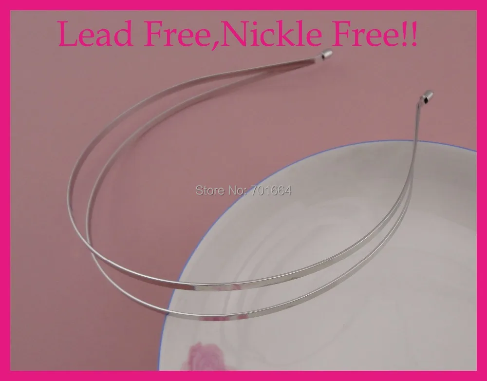 BARGAIN for BULK silver finish plain double 3mm flat wire hair headbands at nickle free and lead free quality
BARGAIN for BULK silver finish plain double 3mm flat wire hair headbands at nickle free and lead free quality