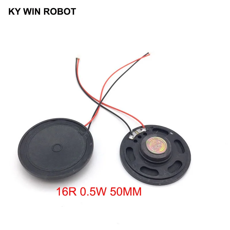 2pcs/lot New Ultra-thin Toy-car horn 16 ohms 0.5 watt 0.5W 16R speaker Diameter 50MM 5CM with PH2.0 terminal wire length 10CM
2pcs/lot New Ultra-thin Toy-car horn 16 ohms 0.5 watt 0.5W 16R speaker Diameter 50MM 5CM with PH2.0 terminal wire length 10CM