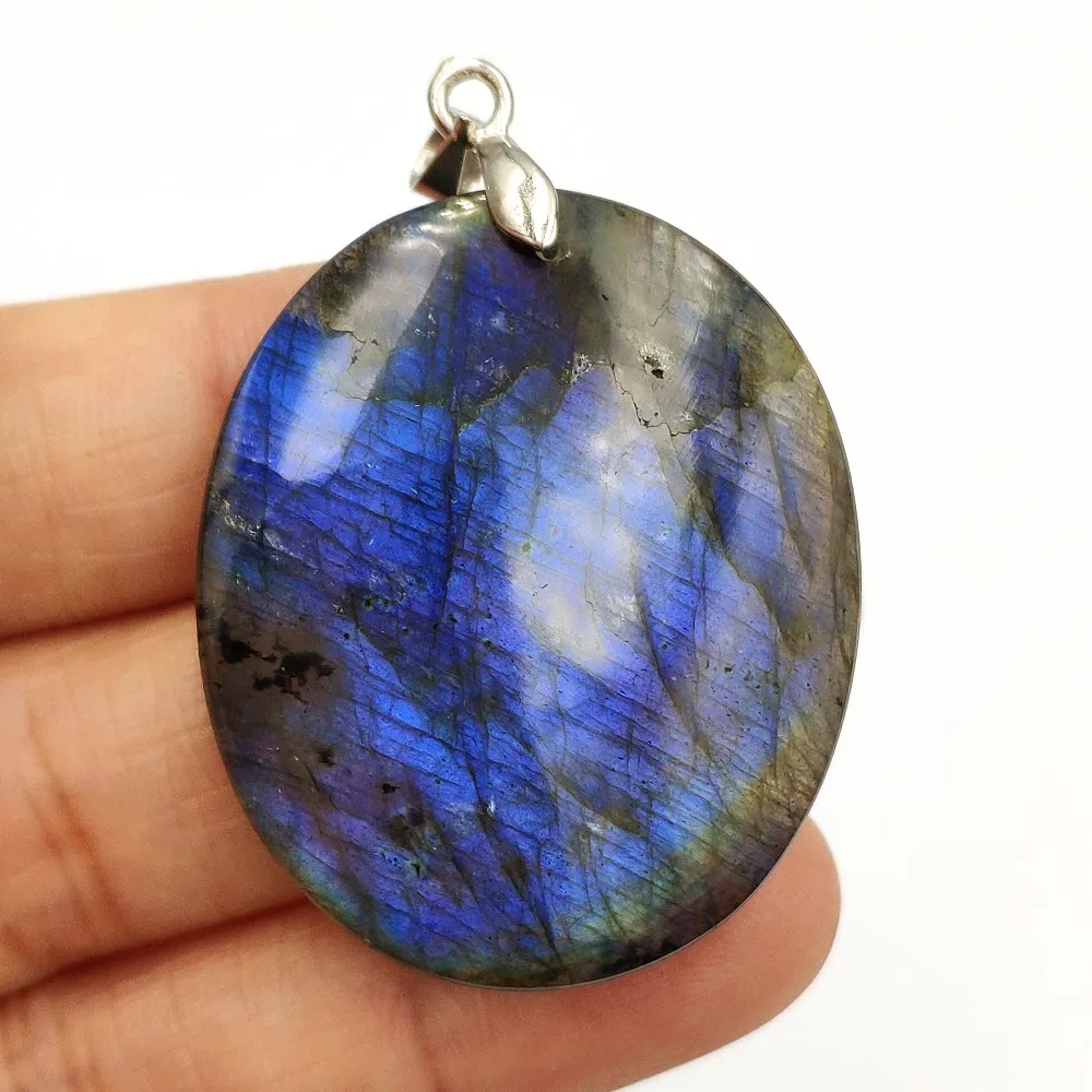 Top Quality Natural Labradorite Pendant Blue Light Rainbow Charm Women Man Labradorite 38x31x7mm Moonstone Drop Shipping AAAAA
Top Quality Natural Labradorite Pendant Blue Light Rainbow Charm Women Man Labradorite 38x31x7mm Moonstone Drop Shipping AAAAA