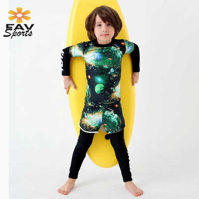 2019 New Children Swimsuit 3D Print Rash Guard Two Piece Summer Bathing suit For Baby Boys Tankini Short sleeve Sportswear
2019 New Children Swimsuit 3D Print Rash Guard Two Piece Summer Bathing suit For Baby Boys Tankini Short sleeve Sportswear