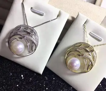 free shipping >>>>noble jewelry Natural 9-10 Freshwater pearl necklace Pendant 925silver (2colour choose)
free shipping >>>>noble jewelry Natural 9-10 Freshwater pearl necklace Pendant 925silver (2colour choose)
