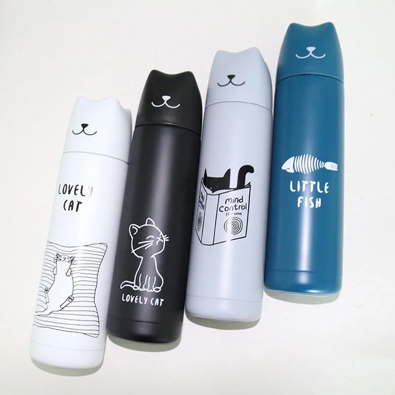 Fashion cartoon Cat Stainless Steel Water Bottle Couple Outdoor Sport Portable Straight Thermos Vacuum Flasks Christmas Gifts
Fashion cartoon Cat Stainless Steel Water Bottle Couple Outdoor Sport Portable Straight Thermos Vacuum Flasks Christmas Gifts