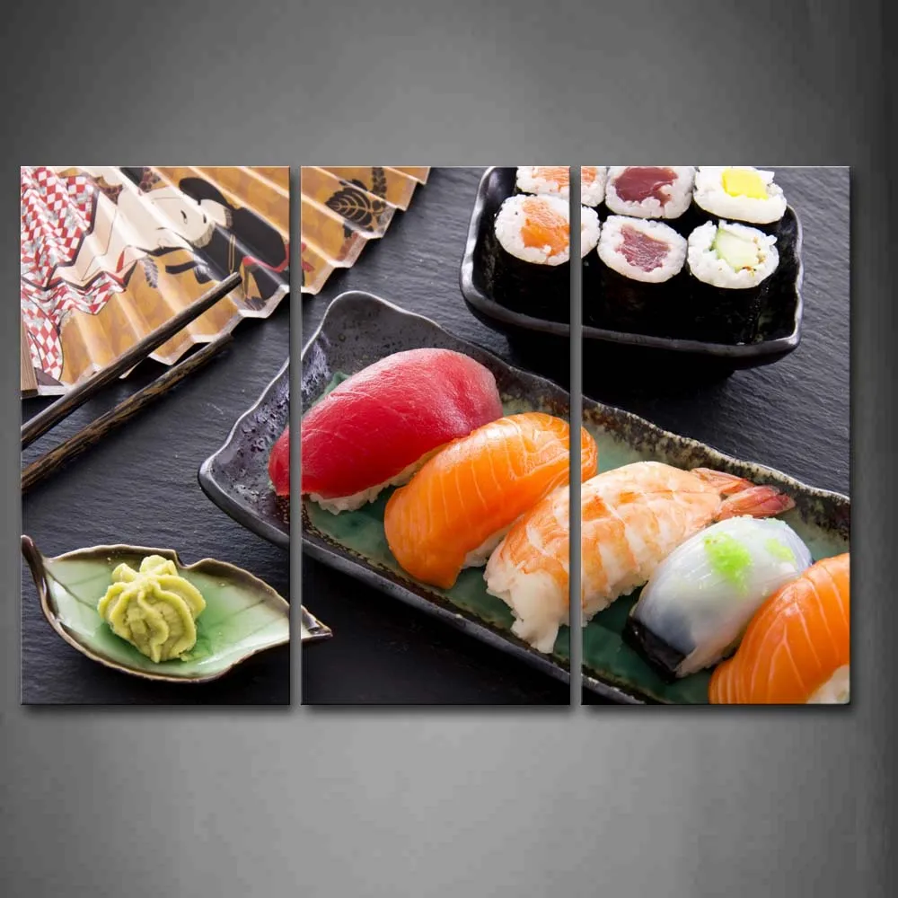 Framed Wall Art Pictures Colorful Sushi Canvas Print Food Poster With Wooden Frame For Home Living Room And Office Decor 
Framed Wall Art Pictures Colorful Sushi Canvas Print Food Poster With Wooden Frame For Home Living Room And Office Decor