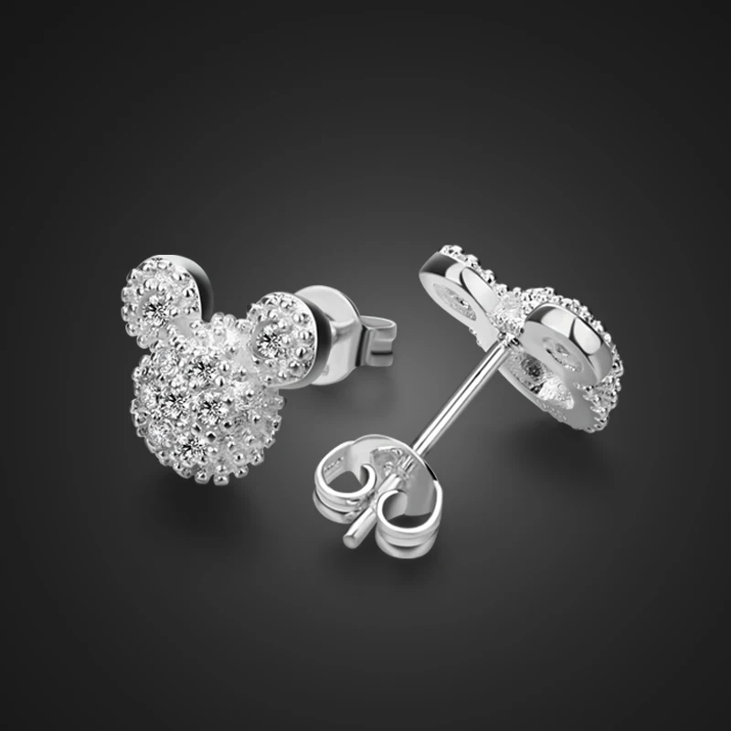 wholesale Popular 925 Sterling Silver Dazzling CZ Miky Mouse Push-back Stud Earrings for Women & Girls Sterling-Silver-Jewelry
wholesale Popular 925 Sterling Silver Dazzling CZ Miky Mouse Push-back Stud Earrings for Women & Girls Sterling-Silver-Jewelry