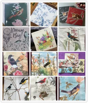 20 vintage paper napkins tissue print birds tree flowers butterfly nest decoupage wedding party home table decor guardanapos
20 vintage paper napkins tissue print birds tree flowers butterfly nest decoupage wedding party home table decor guardanapos