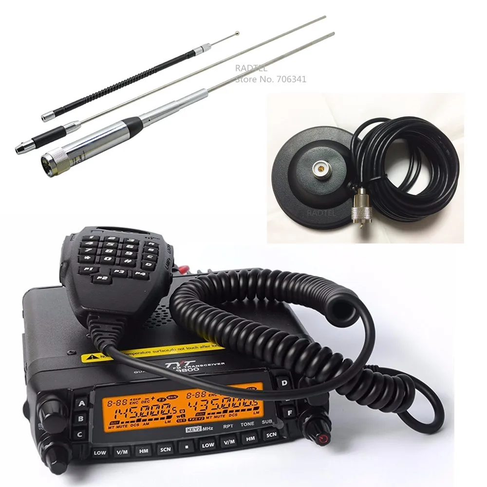 New 1806A TYT TH-9800 Plus (Updated) Quad Band Mobile Radio TYT TH9800 Walkie Talkie With Magnet Mount & HH-9000 Antenna
New 1806A TYT TH-9800 Plus (Updated) Quad Band Mobile Radio TYT TH9800 Walkie Talkie With Magnet Mount & HH-9000 Antenna